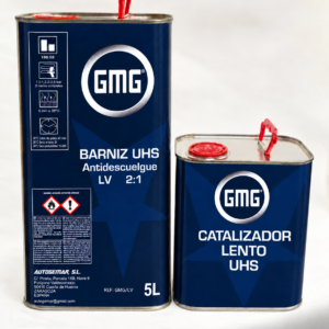 Barniz GMG UHS Antidescuelgue 5L + Catalizador 2.5L
